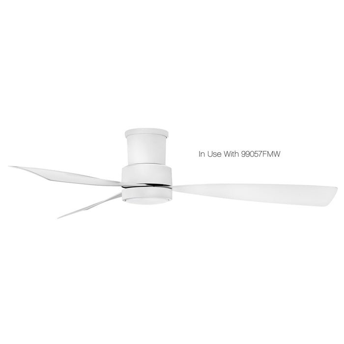 Hinkley Fan Iver 56" LED Smart Fan, Matte White/White