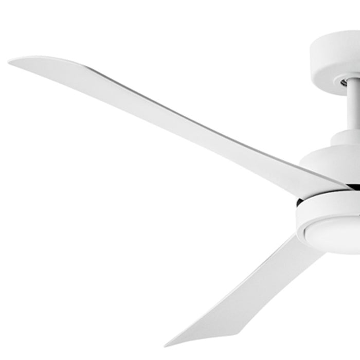 Hinkley Fan Iver 56" LED Dual Mount Smart Fan, White/White