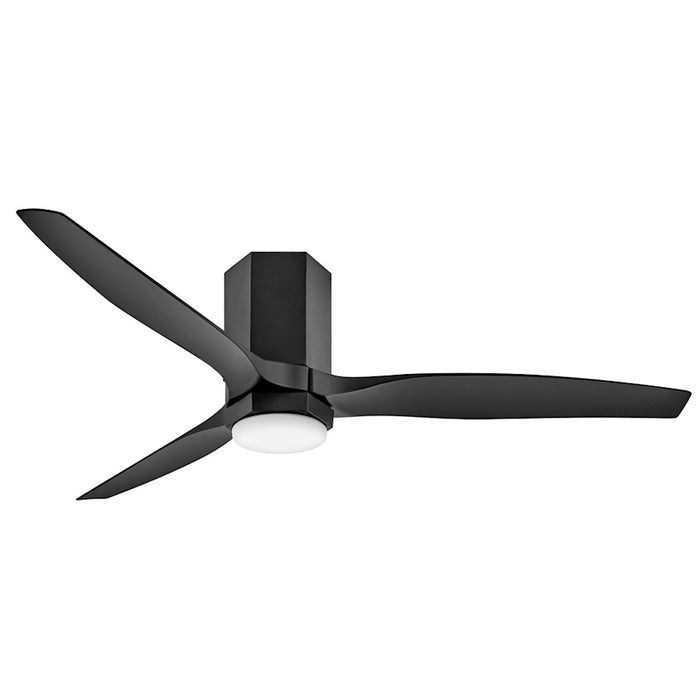 Hinkley Fan Facet 52" LED Dual Mount Smart Fan, Black/Black