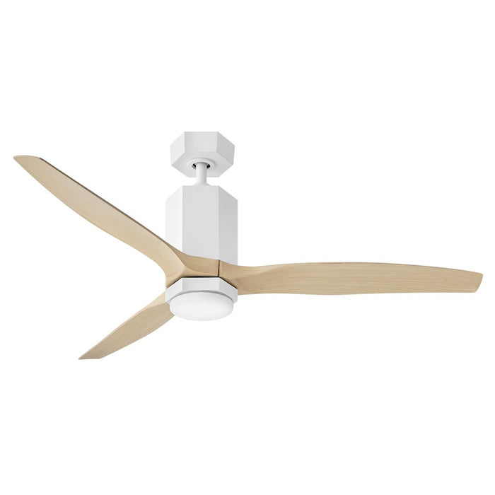 Hinkley Fan Facet 52" LED Dual Mount Smart Fan, White/Natural