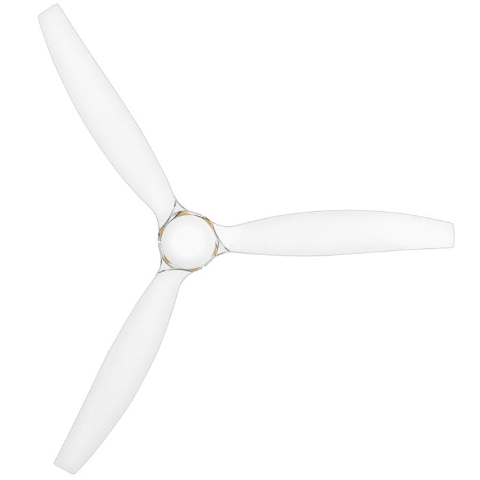 Hinkley Fan Facet 60" LED Smart Fan, Brass/Clear Acrylic