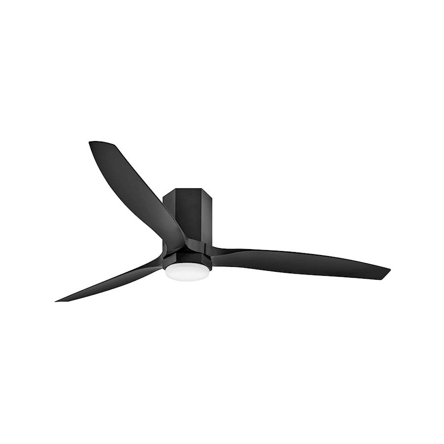 Hinkley Fan Facet 60" LED Smart Fan, Matte Black/Black - 905860FMB-LDD