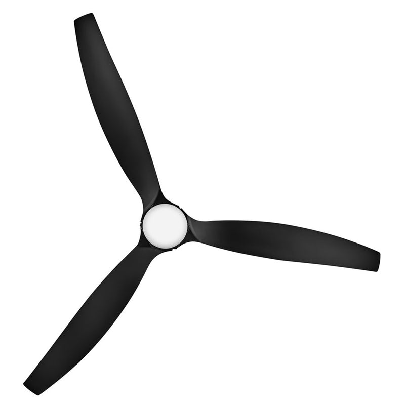Hinkley Fan Facet 60" LED Smart Fan, Matte Black/Black