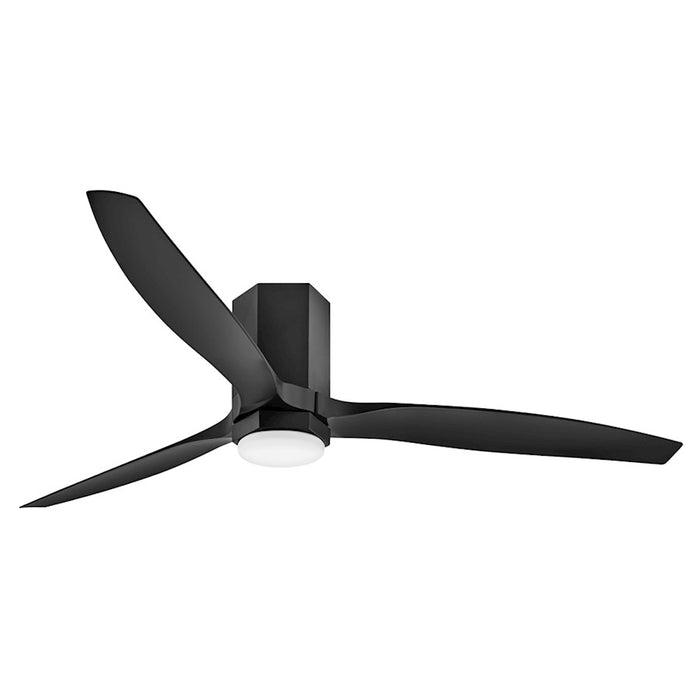 Hinkley Fan Facet 60" LED Dual Mount Smart Fan, Black/Black