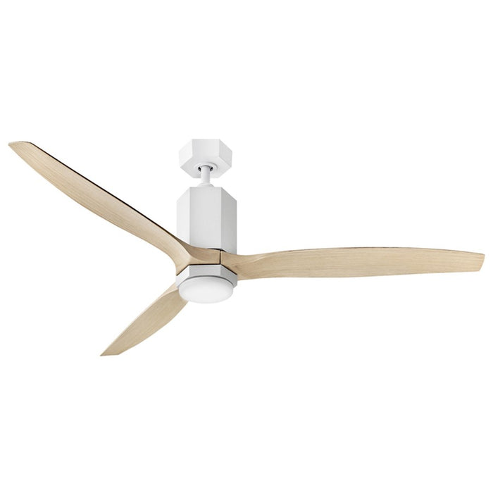 Hinkley Fan Facet 60" LED Dual Mount Smart Fan, White/Natural