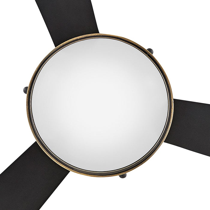 Hinkley Fan Oliver 50" LED Smart Fan, Heritage Brass/Black