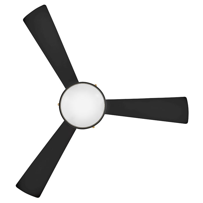 Hinkley Fan Oliver 50" LED Smart Fan, Matte Black/Black