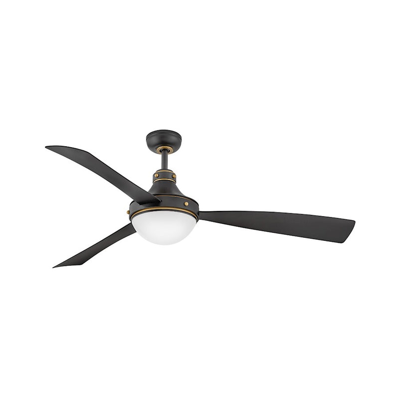 Hinkley Fan Oliver 62" LED Smart Fan, Matte Black/Black