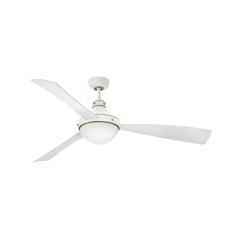 Hinkley Fan Oliver 62" LED Smart Fan, Matte White/White