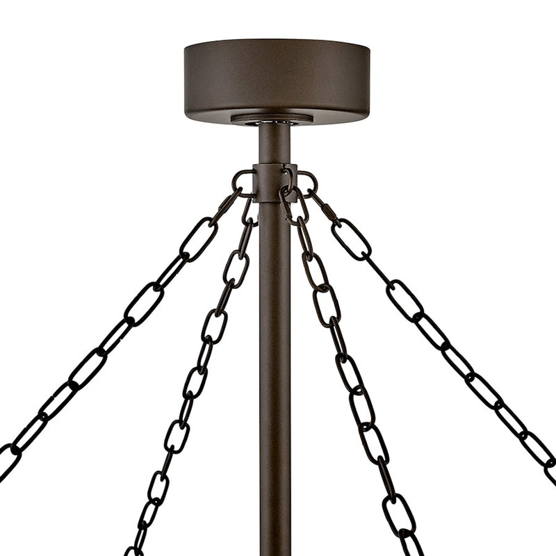 Hinkley Fan Sawyer 52" LED Smart Fandelier, Bronze/Sequoia