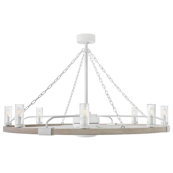 Hinkley Fan Sawyer 52" LED Smart Fandelier, White/White