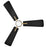 Hinkley Fan Atticus 42" LED Smart Fan, Heritage Brass/Black