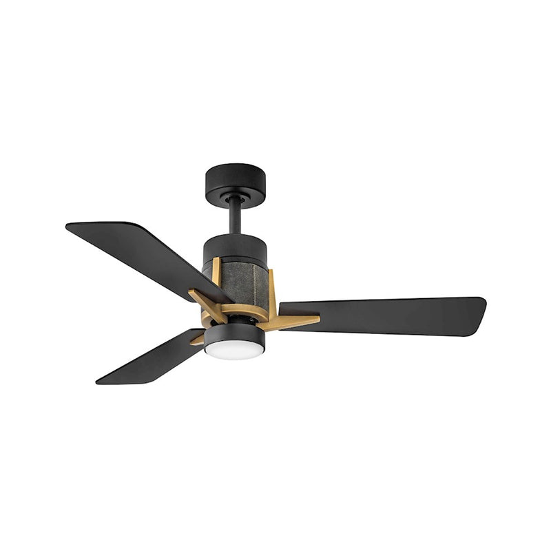 Hinkley Fan Atticus 42" LED Smart Fan, Matte Black/Black