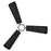 Hinkley Fan Atticus 42" LED Smart Fan, Matte Black/Black