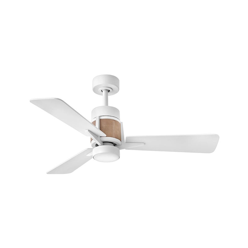Hinkley Fan Atticus 42" LED Smart Fan, Matte White/White