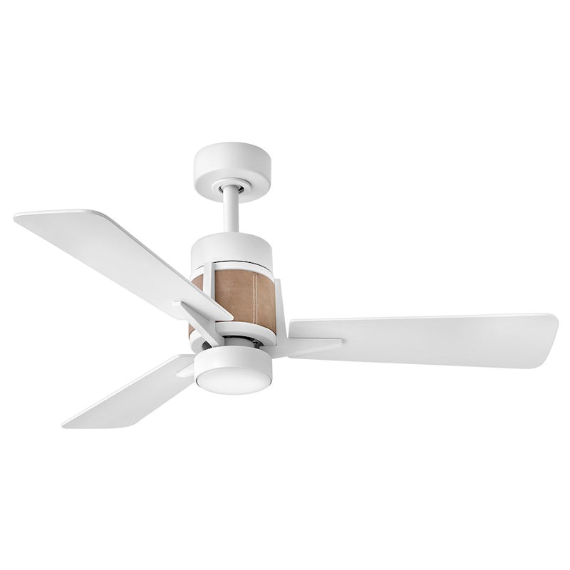 Hinkley Fan Atticus 42" LED Smart Fan, Matte White/White