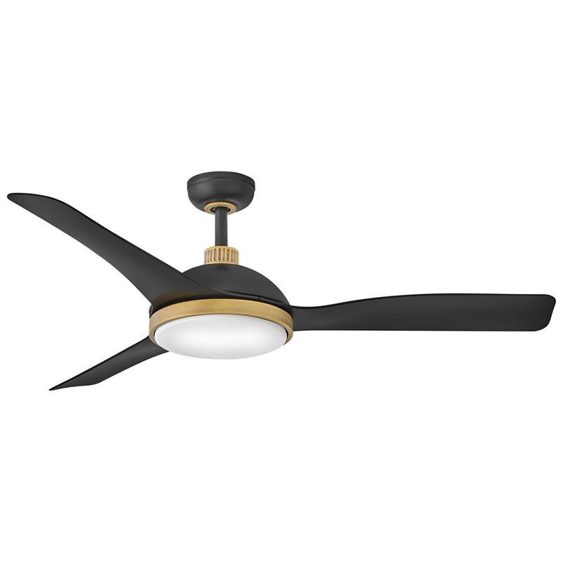 Hinkley Fan Alba 56" LED Smart Fan, Matte Black/Matte Black