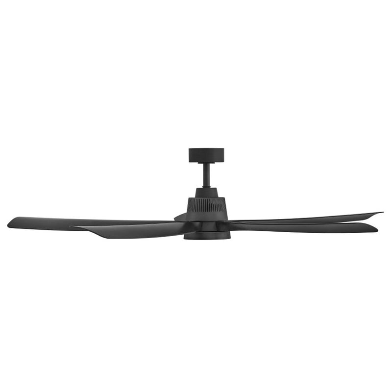 Hinkley Bodin 64in LED Smart Ceiling Fan | Transitional Matte Black Steel and Matte Black Composite Blades | Covered Patio & Living | Model 906564FMB-LDD