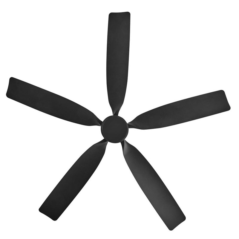 Hinkley Bodin 64in LED Smart Ceiling Fan | Transitional Matte Black Steel and Matte Black Composite Blades | Covered Patio & Living | Model 906564FMB-LDD