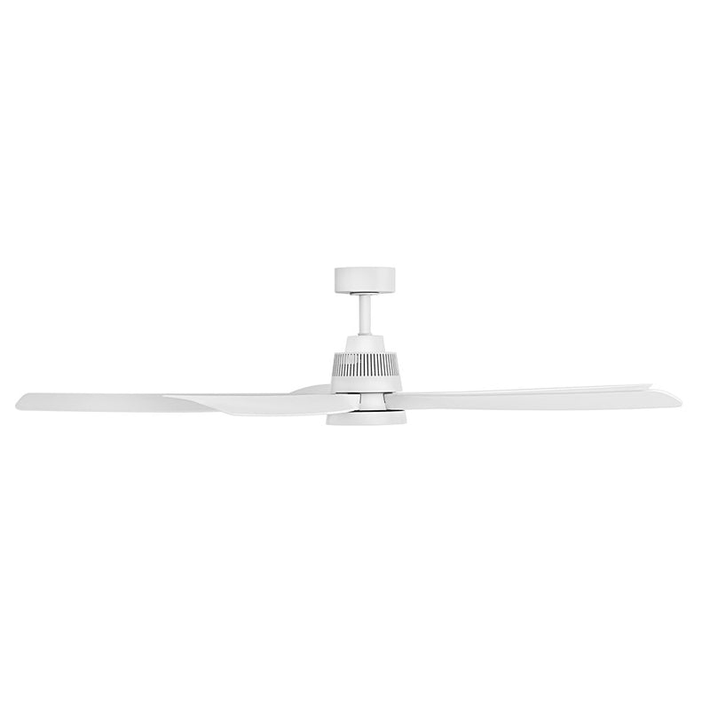 Hinkley Bodin 64in LED Smart Ceiling Fan | Transitional Matte White Steel and Composite Blades | Covered Patio & Living Room | 64 x | Model 906564FMW-LDD
