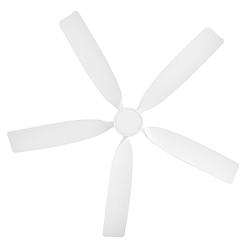 Hinkley Bodin 64in LED Smart Ceiling Fan | Transitional Matte White Steel and Composite Blades | Covered Patio & Living Room | 64 x | Model 906564FMW-LDD