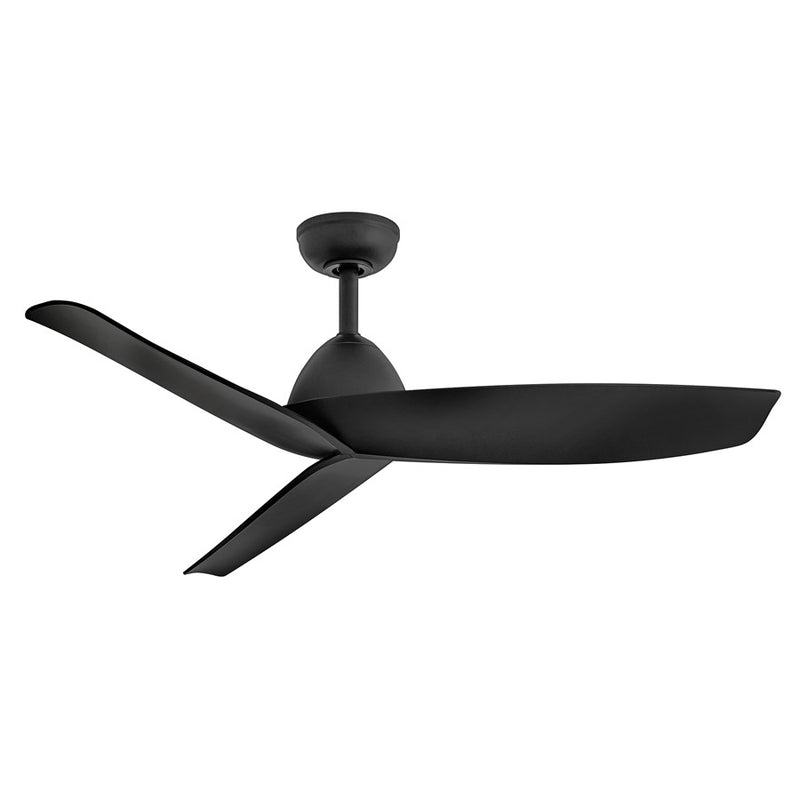 Hinkley Liv 48in 3-Blade Smart Ceiling Fan | Scandinavian Matte Black Composite | Covered Patio & Indoor-Outdoor Living | 48 x 48 x | Model 906648FBB-NWD
