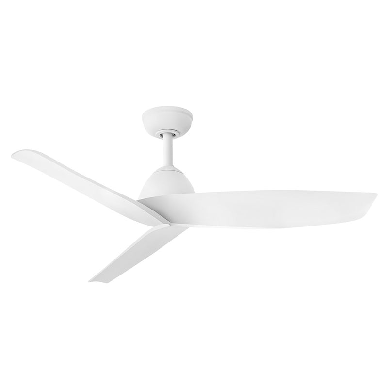 Hinkley Liv 48in 3-Blade Ceiling Fan | Scandinavian Matte White Composite | Covered Patio & Outdoor Living | 48 x 48 x 13 in | Model 906648FMW-NWD