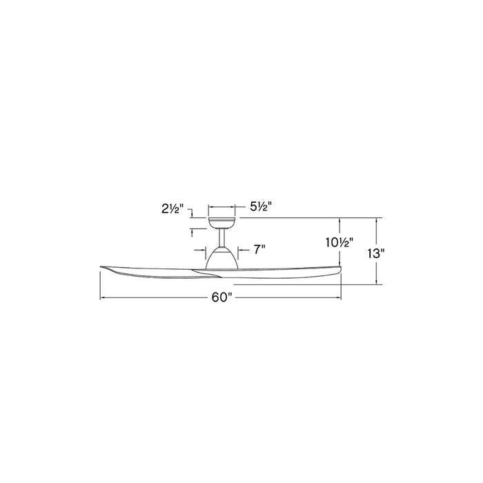 Hinkley Fan Liv 60" Smart Fan, Matte Black/Matte Black