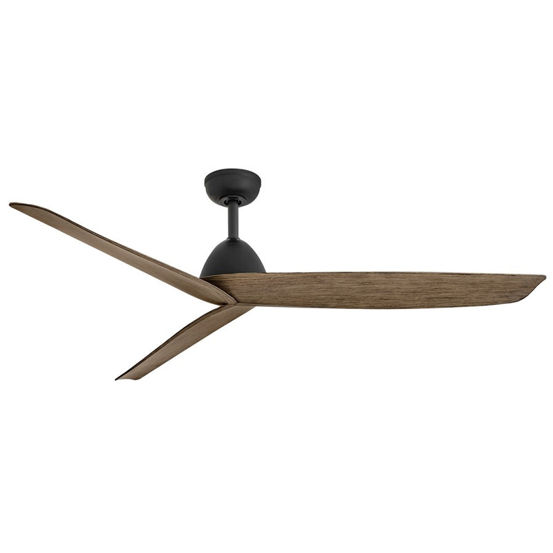 Hinkley Fan Liv 60" Smart Fan, Matte Black/Driftwood