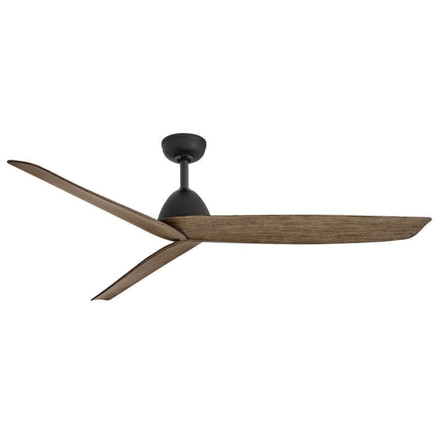 Hinkley Fan Liv 60" Smart Fan, Matte Black/Driftwood - 906660FBD-NWD