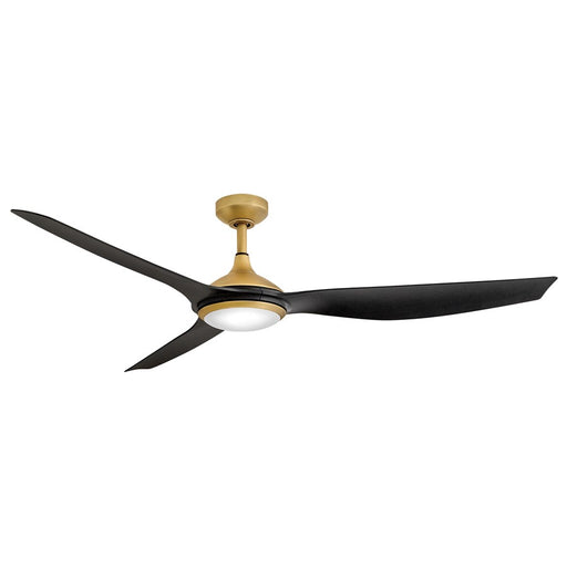 Hinkley Fan Talan 64" LED Smart Fan, Heritage Brass/Matte Black