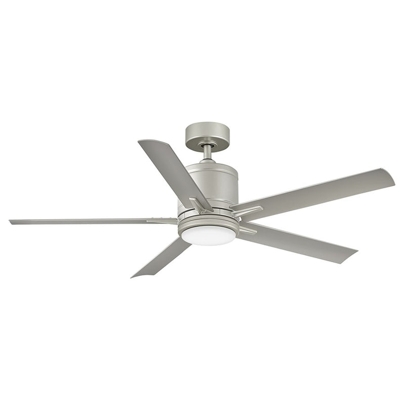 Hinkley Fan Vail 52" 1 Light LED Smart Fan, Nickel/Silver