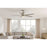 Hinkley Fan Vail 52" 1 Light LED Smart Fan, Nickel/Silver