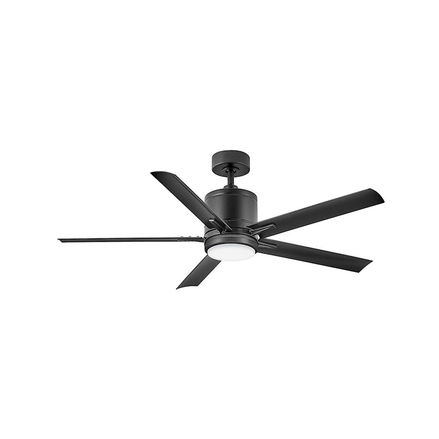 Hinkley Fan Vail 52" 1 Light LED Smart Fan, Black/Black - 907052FMB-LWD