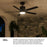 Hinkley Fan Vail 52" 1 Light LED Smart Fan, Black/Black