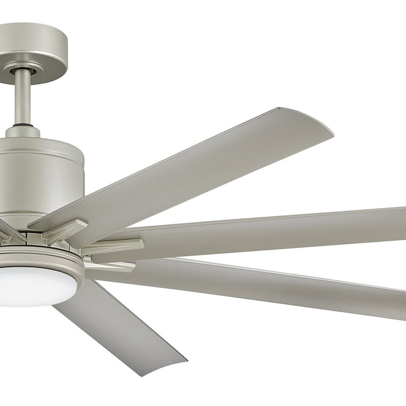 Hinkley Fan Vantage 66" 1 Light LED Smart Fan, Nickel/Silver