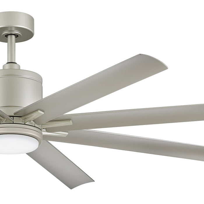 Hinkley Fan Vantage 66" 1 Light LED Smart Fan, Nickel/Silver