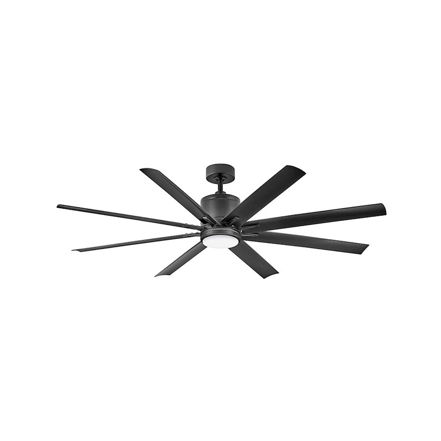 Hinkley Fan Vantage 66" 1 Light LED Smart Fan, Black/Black - 907166FMB-LWD