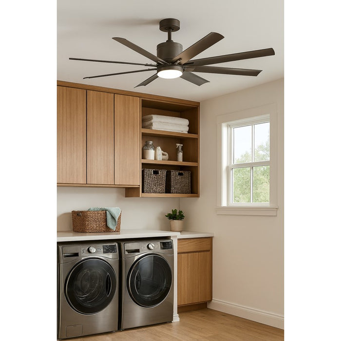 Hinkley Fan Vantage 66" 1 Light LED Smart Fan, Bronze/Bronze