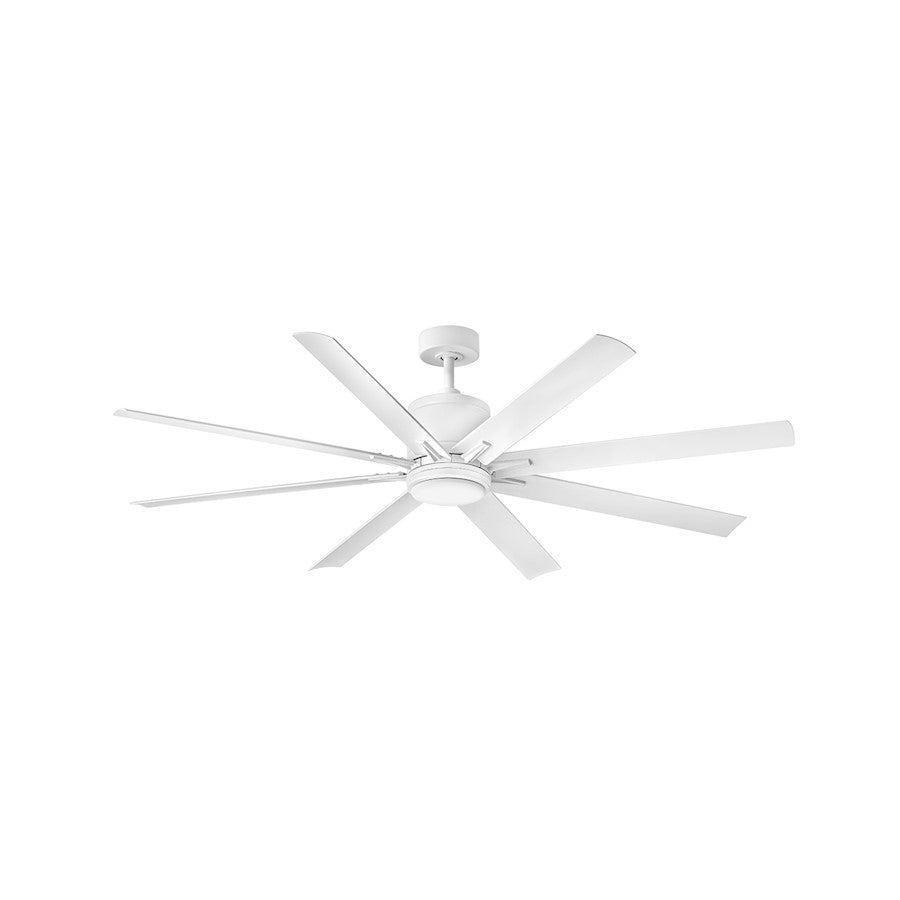 Hinkley Fan Vantage 66" 1 Light LED Smart Fan, White/White - 907166FMW-LWD