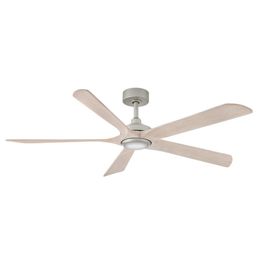 Hinkley Fan Layton 58" Smart Fan, Nickel/Bleached Ashwood - 907358FBB-LDD