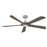 Hinkley Fan Layton 58" Smart Fan, Brushed Nickel/Dark Oak - 907358FBN-LDD