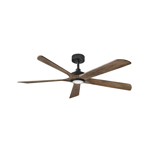 Hinkley Fan Layton 58" 1 Light LED Smart Fan, Black/Driftwood - 907358FDB-LDD