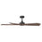 Hinkley Fan Layton 58" 1 Light LED Smart Fan, Matte Black/Walnut