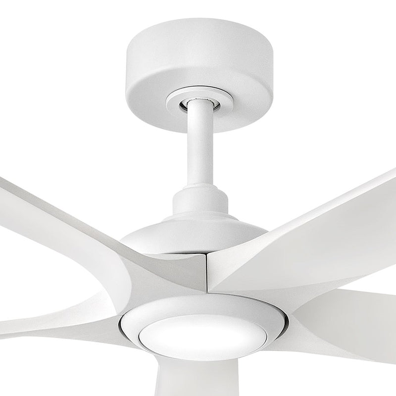 Hinkley Fan Layton 58" 1 Light LED Smart Fan, White/White