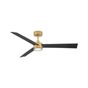 Hinkley Fan Speck 52" 1 Light LED Smart Fan, Brass/Black - 907452FHB-LDD