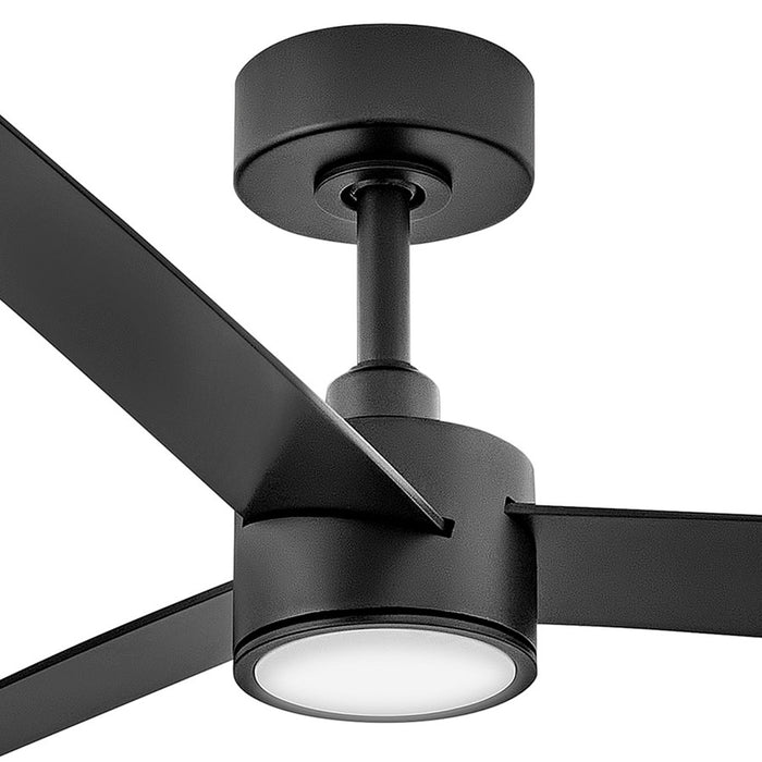 Hinkley Fan Speck 52" 1 Light LED Smart Fan, Black/Black