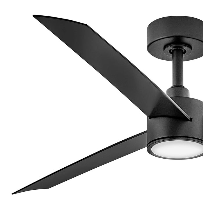 Hinkley Fan Speck 52" 1 Light LED Smart Fan, Black/Black