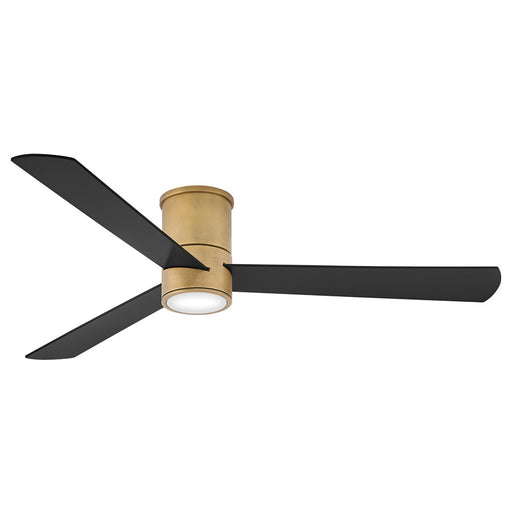 Hinkley Fan Speck Flush 52" LED Smart Fan, Brass/Matte Black - 907552FHB-LDD