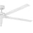 Hinkley Fan Vento 60" Smart Fan Only, Matte White/Matte White